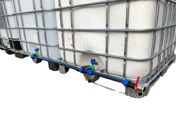 IBC Verbindungsset für 2 IBC Tanks für Übereinander und Nebeneinander stehende Tanks