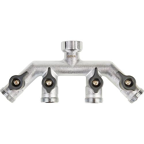 GEKA® Plus Vierwegeventil – 4 Wasserausgänge individuell regelbar