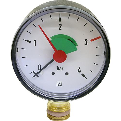 Heizungsmanometer 63 mm ø DN10 3/8" radial