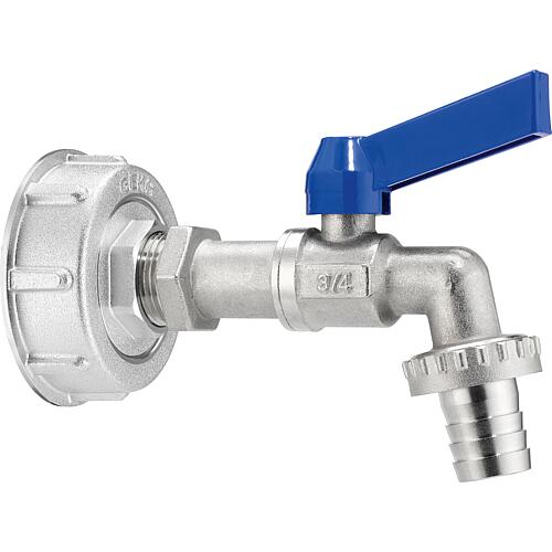 IBC Adapter Set Geka plus mit Kugelauslaufventil