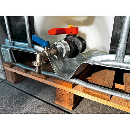 IBC Adapter Set Geka plus mit Kugelauslaufventil