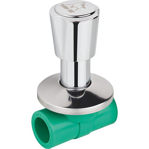 PPR Rohr UP-Absperrventil – Zuverlässige Unterputz-Absperrung für Trinkwasser- & Druckluftsysteme