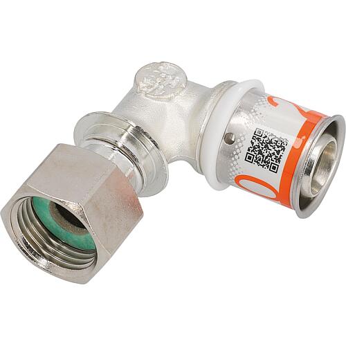 Uponor S-Press Winkelverschraubung flachdichtend mit IG Plus