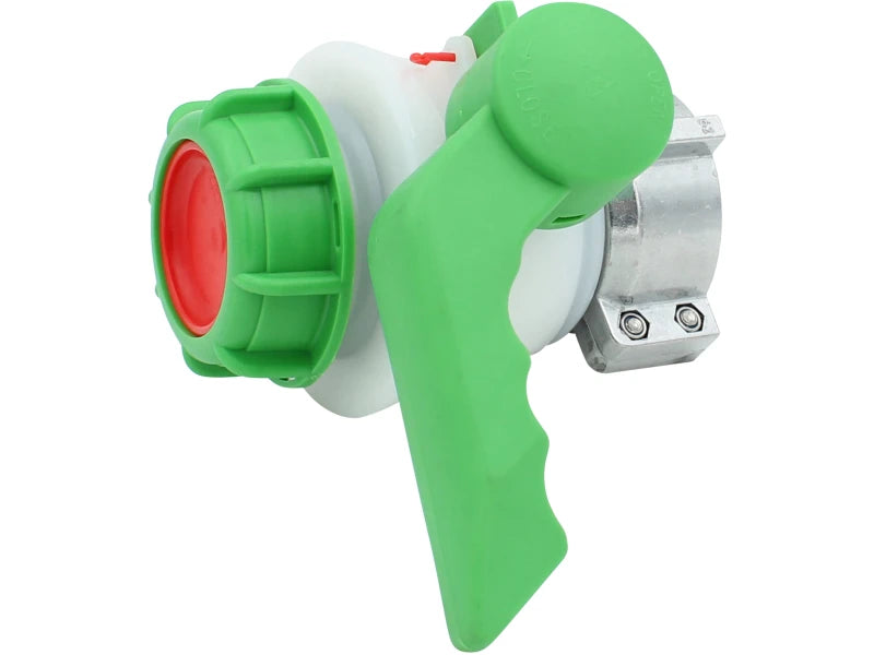 Kugelhahn für IBC-Tanks in den Größen 62 mm, 75 mm und 80 mm